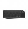 NATEC Turbot 2 Wireless Keyboard BT+2.4Ghz X-Scissors with touchpad for smart TV black-gray