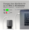 AXAGON ACU-PQ67 GaN Wall charger 67W, 2x port (USB-A + USB-C) PD3.0/PPS/QC4+/SFC 2.0/Apple, Black