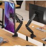 ONKRON G90-B Swivel and tilt desk mount for 13‘-34’ monitors, max. 10 kg, with rotation, black