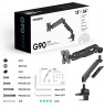 ONKRON G90-B Swivel and tilt desk mount for 13‘-34’ monitors, max. 10 kg, with rotation, black