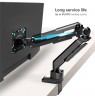 ONKRON G90-B Swivel and tilt desk mount for 13‘-34’ monitors, max. 10 kg, with rotation, black