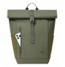 Rivacase Eden backpack Travel backpack Olive PU leather, Polyester, Recycled polyethylene terephthalate (rPET)