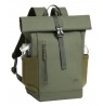 Rivacase Eden backpack Travel backpack Olive PU leather, Polyester, Recycled polyethylene terephthalate (rPET)