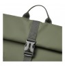Rivacase Eden backpack Travel backpack Olive PU leather, Polyester, Recycled polyethylene terephthalate (rPET)