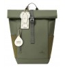 Rivacase Eden backpack Travel backpack Olive PU leather, Polyester, Recycled polyethylene terephthalate (rPET)