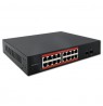 Qoltec switch SWITCH Gigabit Ethernet | 16x RJ45 | 2x SFP | 1000 Mb/s
