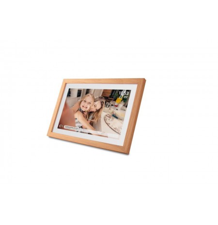 Denver PFF-1040LW digital photo frame Wood 25.6 cm (10.1") Touchscreen Wi-Fi