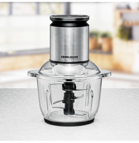 Rommelsbacher MZ 600 electric food chopper 2 L 600 W Black, Stainless steel