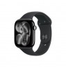 Apple Watch Series 11 GPS 46mm Jet Black Aluminium Case with Black Sport Band - M/L