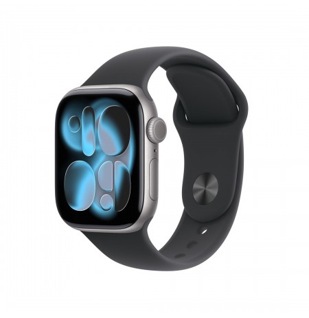Apple Watch Series 11 GPS 42mm Space Grey Aluminium Case with Black Sport Band - M/L