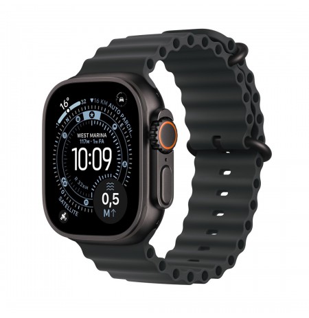 Apple Watch Ultra 3 GPS + Cellular 49mm Black Titanium Case with Black Ocean Band