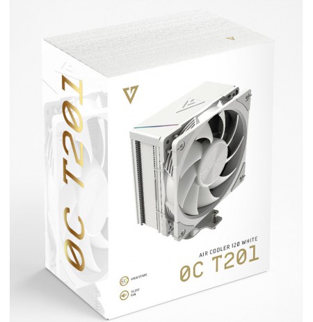 MODECOM Volcano 0C T201 Processor Air cooler 12 cm White