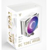 MODECOM Volcano 0C T201 ARGB Processor Air cooler 12 cm White