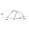 Easy Camp Reindal 2 Green Tunnel tent