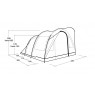 Outwell Sky 5 5 person(s) Blue Tunnel tent
