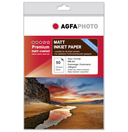 AgfaPhoto Premium Matt Coated 130 g A 4 50 Sheets