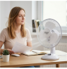 Adler | AD 7302 | Desk Fan | White | Diameter 23 cm | Number of speeds 2 | Oscillation | 60 W | No