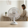 Adler | AD 7302 | Desk Fan | White | Diameter 23 cm | Number of speeds 2 | Oscillation | 60 W | No