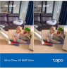 TP-LINK Tapo C250 | Pan/Tilt AI Home Security Wi-Fi Camera | PTZ | 8 MP | 4mm/F1.6 | H.265 | MicroSD Card up to 512 GB
