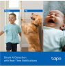 TP-LINK Tapo C250 | Pan/Tilt AI Home Security Wi-Fi Camera | PTZ | 8 MP | 4mm/F1.6 | H.265 | MicroSD Card up to 512 GB
