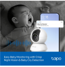 TP-LINK Tapo C250 | Pan/Tilt AI Home Security Wi-Fi Camera | PTZ | 8 MP | 4mm/F1.6 | H.265 | MicroSD Card up to 512 GB