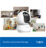 TP-LINK Tapo C250 | Pan/Tilt AI Home Security Wi-Fi Camera | PTZ | 8 MP | 4mm/F1.6 | H.265 | MicroSD Card up to 512 GB
