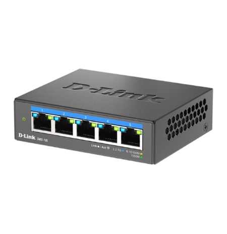 D-LINK DMS-105/E 5-Port 2.5G Multi-Gigabit Desktop Switch | D-Link