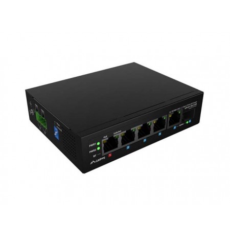 SWITCH LANBERG LIGHT INDUSTRIAL POE 1XBT 3XAT SFP+ETH DIN FAST ETHERNET