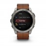 Garmin Fenix 8 3.56 cm (1.4") AMOLED 51 mm Digital 454 x 454 pixels Touchscreen Titanium Wi-Fi GPS (satellite)