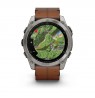 Garmin Fenix 8 3.56 cm (1.4") AMOLED 51 mm Digital 454 x 454 pixels Touchscreen Titanium Wi-Fi GPS (satellite)