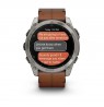 Garmin Fenix 8 3.56 cm (1.4") AMOLED 51 mm Digital 454 x 454 pixels Touchscreen Titanium Wi-Fi GPS (satellite)