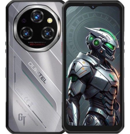 Oukitel WP62 6,58" Smartphone Dual SIM Android 15 5G USB Type-C 8 GB 256 GB 11000 mAh Silver