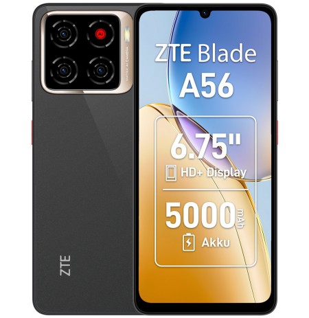 ZTE Blade A56 17.1 cm (6.75") Dual SIM Android 15 4G USB Type-C 4 GB 128 GB 5000 mAh Black