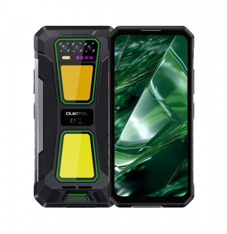 Oukitel WP58 Pro 6,7" Smartphone Dual SIM Android 15 5G USB Type-C 8 GB 512 GB 10000 mAh Black, Green