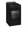 Whirlpool Cooker | W5G8LMSWTB | Hob type Gas | Oven type Electric | Black | Width 50 cm | Depth 60 cm | 60 L