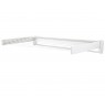 Leifheit 83100 laundry drying rack/line Wall-mounted rack White