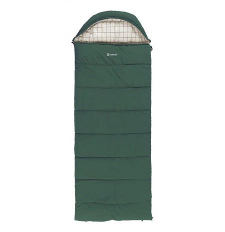 Outwell Camper Prime Adult Semi-rectangular sleeping bag Cotton, Polyester Green