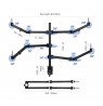 NEEWER DESKTOP LIVE BROADCAST STAND With 4 boom arms 10102160 (DEMO)