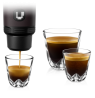 WACACO PIXAPRESSO DARK BURGUNDY nešiojamas kavos aparatas, tamsi burgundiška