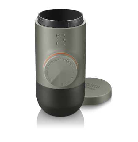 WACACO MINIPRESSO GRAY OLIVE nešiojamas espresso aparatas maltai kavai GR2, pilka alyvuogių