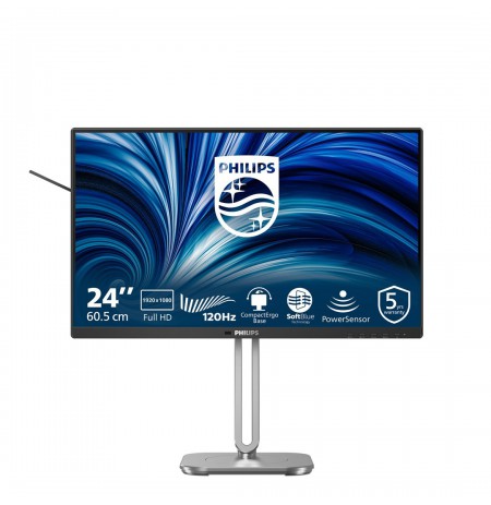 Philips 4000 series 24B2N4200/00 computer monitor 60.5 cm (23.8") 1920 x 1080 pixels Full HD LCD Grey