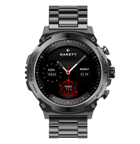 Garett Atom Smartwatch Black steel