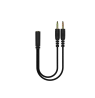 DH320 laidinės žaidimų ausinės DELTACO GAMING, iš odos, 3.5mm jungtis, garsumo ir nutildymo mikrofono valdikliai / GAM-190 