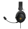 DH320 laidinės žaidimų ausinės DELTACO GAMING, iš odos, 3.5mm jungtis, garsumo ir nutildymo mikrofono valdikliai / GAM-190 