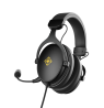 DH320 laidinės žaidimų ausinės DELTACO GAMING, iš odos, 3.5mm jungtis, garsumo ir nutildymo mikrofono valdikliai / GAM-190 
