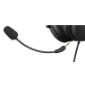 DH320 laidinės žaidimų ausinės DELTACO GAMING, iš odos, 3.5mm jungtis, garsumo ir nutildymo mikrofono valdikliai / GAM-190 