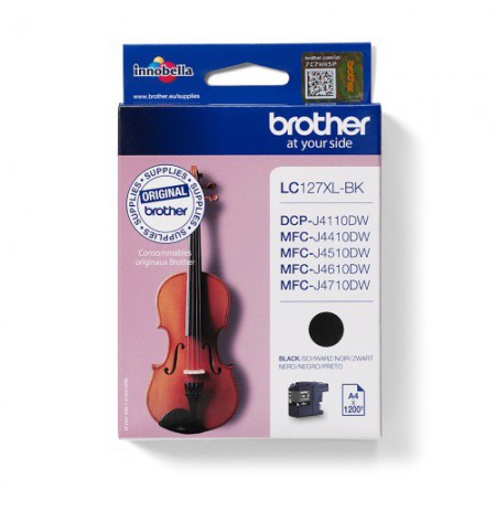 Brother LC127XL (LC127XLBK) Rašalinė kasetė, Juoda