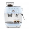 Smeg EGF03PBEU Espressomaschine, Kaffeevollautomat 50s Style, pastellblau