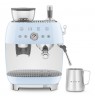Smeg EGF03PBEU Espressomaschine, Kaffeevollautomat 50s Style, pastellblau