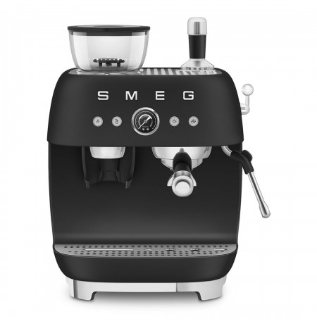 Smeg 50's Style Espresso Coffee Machine EGF03BLEU Black